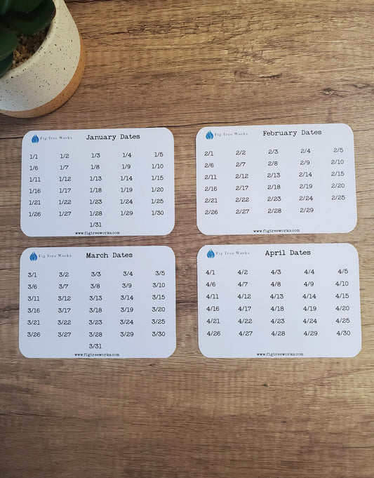 Date Stickers Without Year