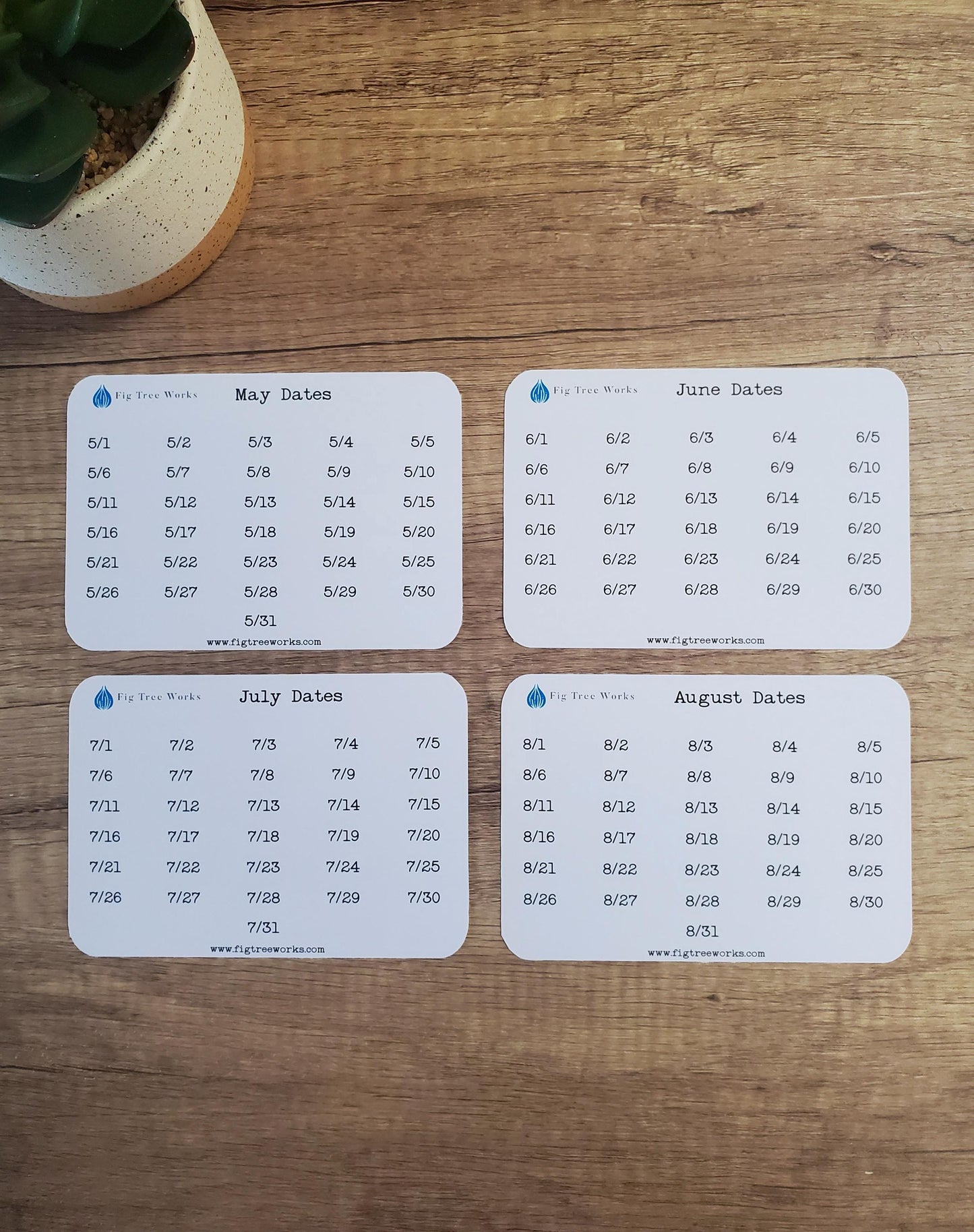 Date Stickers Without Year