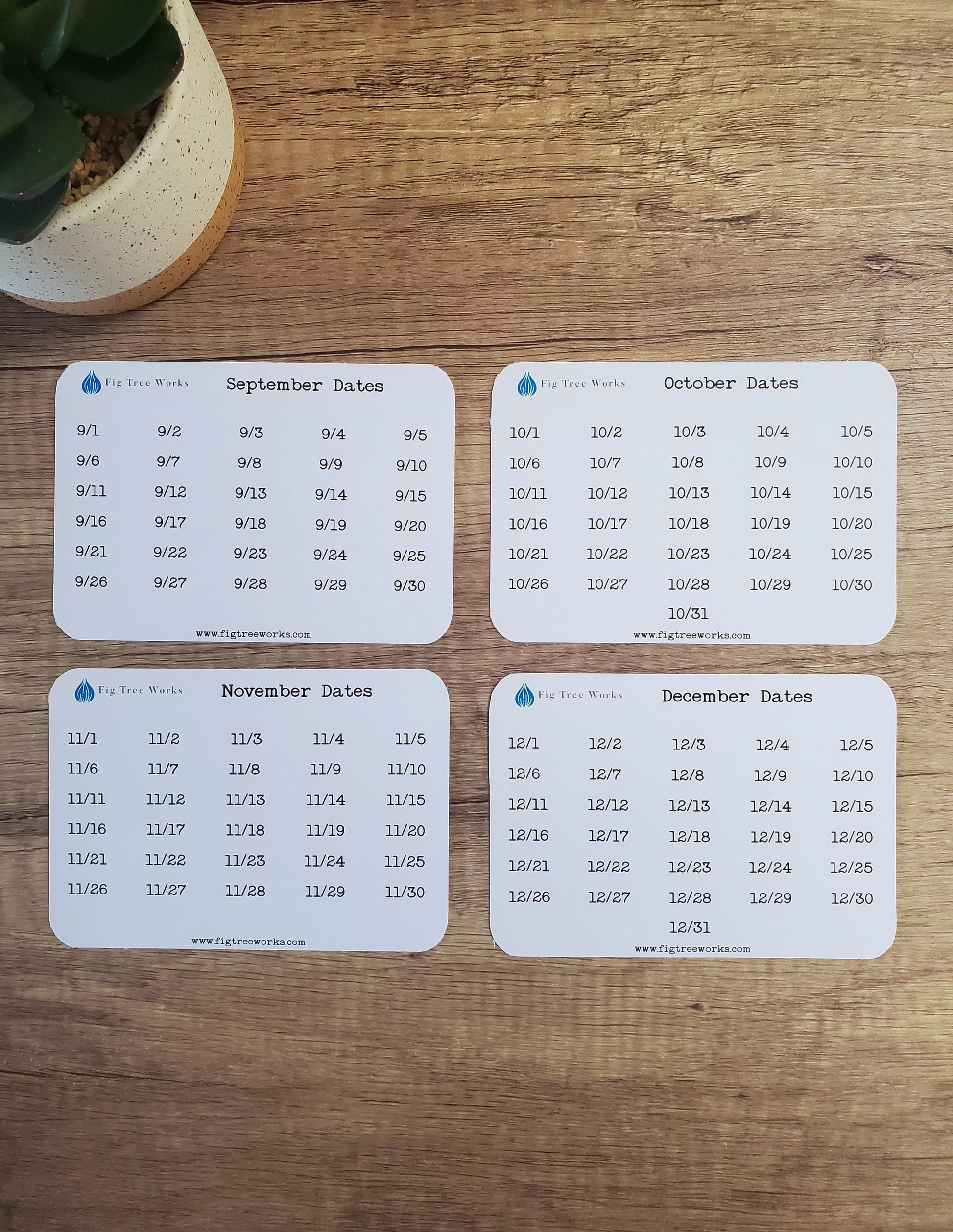 Date Stickers Without Year
