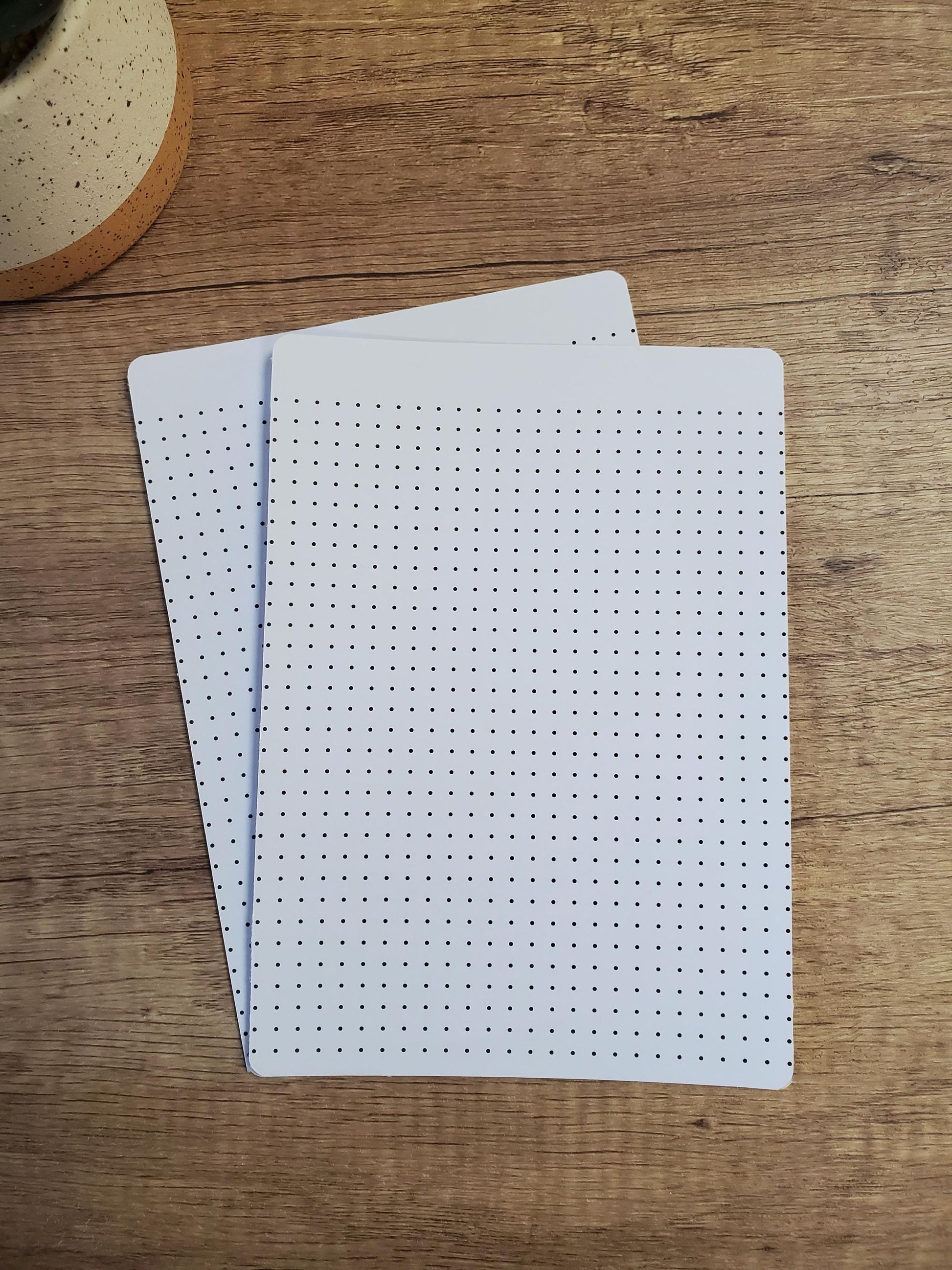 Dot Grid Blank Sticker 5" x 7" | Add a blank dot sheet to your planner or journal