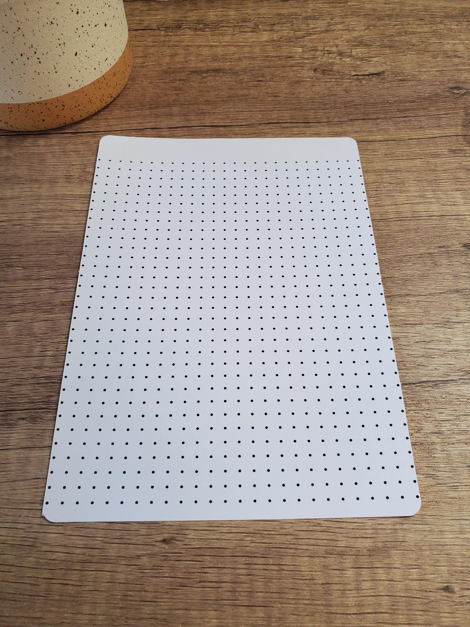 Dot Grid Blank Sticker 5" x 7" | Add a blank dot sheet to your planner or journal