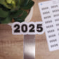 Year Stickers for Calendars, Planners, Journals | Kiss Cut, Matte Finish | Style D