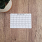 Small 5" x 3.5" Landscape Calendar Stickers for Planners and Journals | Sunday or Monday Start | Monthly Sticker, Matte Finish