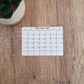 Small 5" x 3.5" Landscape Calendar Stickers for Planners and Journals | Sunday or Monday Start | Monthly Sticker, Matte Finish