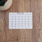 Small 5" x 3.5" Landscape Calendar Stickers for Planners and Journals | Sunday or Monday Start | Monthly Sticker, Matte Finish