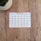 Small 5" x 3.5" Landscape Calendar Stickers for Planners and Journals | Sunday or Monday Start | Monthly Sticker, Matte Finish