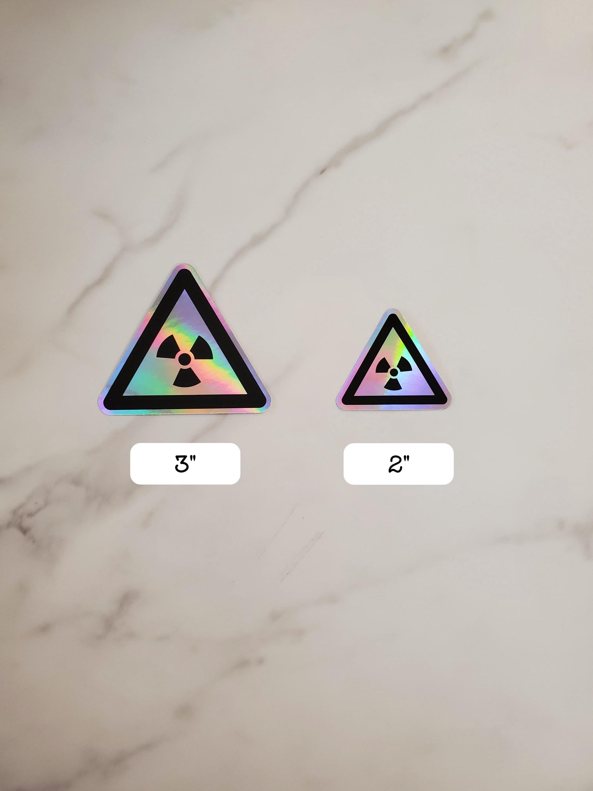 Radioactive Warning Holographic Vinyl Sticker