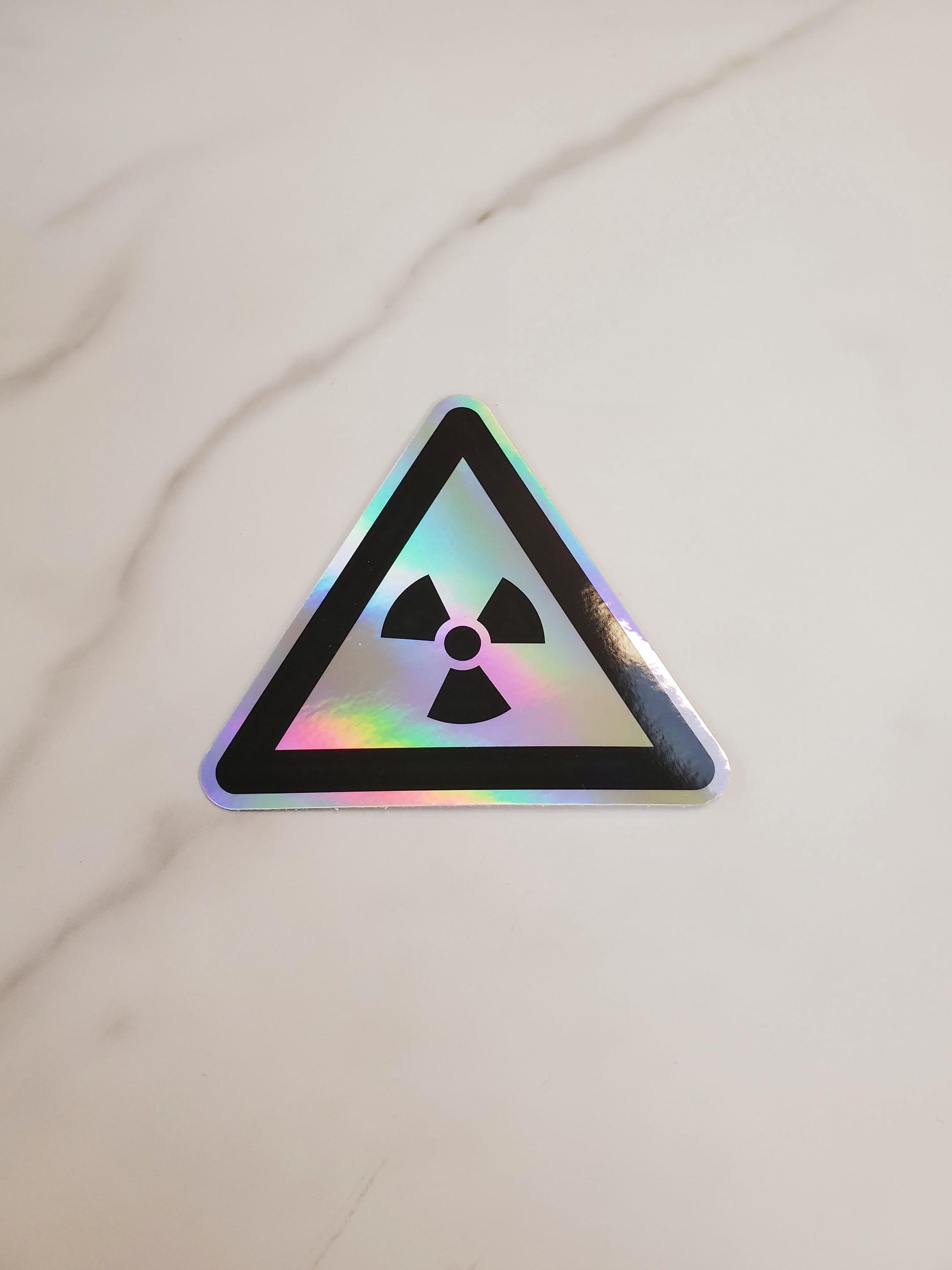 Radioactive Warning Holographic Vinyl Sticker