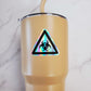 Biohazard Warning Holographic Vinyl Sticker