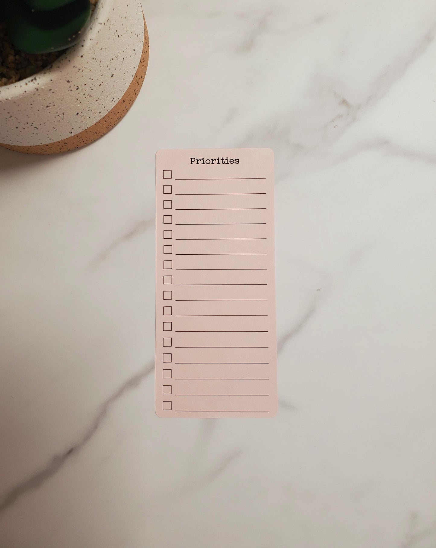 Priorities List Stickers for Planners, Journals, and Agendas | 6 Stickers Per Sheet | Kiss Cut, Matte Finish