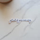 Get Out of Your Own Way Vinyl Sticker | Motivational Mental Health Therapy Sticker | Contour Cut