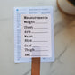 Body Measurement Tracker Stickers for Planners, Journals and Agendas | Fitness Exercise Stickers | Matte Finish