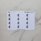 Work Schedule Mini Sticker Sheet | Night Shift Stickers for Planners, Journals and Notebooks | Kiss Cut, Matte Finish