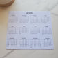 Large Calendar Magnet 7" x 6"