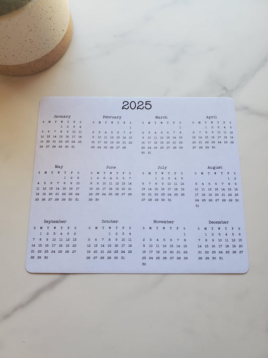 Large Calendar Magnet 7" x 6"