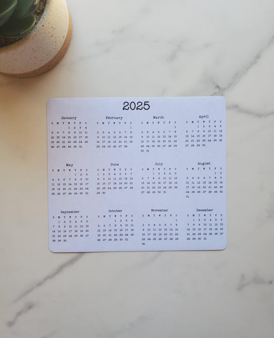 Large Calendar Magnet 7" x 6"