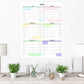 Large Vertical 6-Month Wall Calendar Starting On Any Month | 24" x 32" | Physical Print Only | Two Quarter Calendar