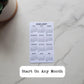 Small Year At A Glance Cardstock Calendar