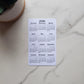 Small Year At A Glance Cardstock Calendar