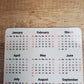 Wildflowers Calendar Magnet 4" x 6" Start On Any Month | Year at a Glance Magnet Calendar for Fridge | Glossy Finish