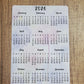 Year At A Glance Calendar Sticker Dandelion Design