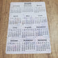 Year At A Glance Calendar Sticker Flower Background A