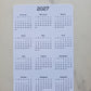 Year At A Glance Cardstock Calendar 4" x 6"