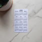 Small Year At A Glance Cardstock Calendar