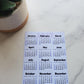 Dog Lover Calendar Magnet 4" x 6" Start On Any Month | Year at a Glance | Magnet Calendar for Fridge | Glossy Finish