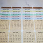 Mini Calendar Stickers