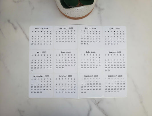 Mini Calendar Stickers