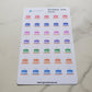 Birthday Cake Planner Stickers