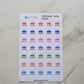 Birthday Cake Planner Stickers