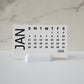 Small Bold Desk Calendar With Optional Stand | Cardstock Calendar | Start On Any Month | 5" x 3"