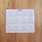 Calendar Magnet 6" x 5"