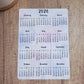 Year At A Glance Calendar Sticker Dandelion Design