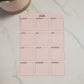 Yearly Overview Minimalist Sticker | 5" x 7"