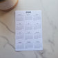 Year At A Glance Calendar Sticker - 4" x 6"