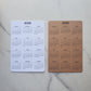 Year At A Glance Cardstock Calendar 4" x 6"