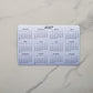 Landscape Calendar Magnet 6" x 4" Start On Any Month | Year at a Glance | Magnetic Calendar, Magnet Calendar for Fridge | Glossy Finish