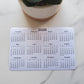 Landscape Calendar Magnet 6" x 4" Start On Any Month | Year at a Glance | Magnetic Calendar, Magnet Calendar for Fridge | Glossy Finish