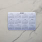 Landscape Calendar Magnet 6" x 4" Start On Any Month | Year at a Glance | Magnetic Calendar, Magnet Calendar for Fridge | Glossy Finish