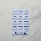 Dog Lover Calendar Magnet 4" x 6" Start On Any Month | Year at a Glance | Magnet Calendar for Fridge | Glossy Finish
