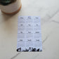 Calendar Magnet 4" x 6" With Mountain Design Start On Any Month | Year at a Glance | Magnetic Calendar for Fridge