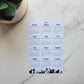 Calendar Magnet 4" x 6" With Mountain Design Start On Any Month | Year at a Glance | Magnetic Calendar for Fridge
