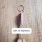 Custom 3D Printed Heart Keychain with First Name Initials | Includes Metal Keyring