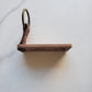 Custom Engraved Name Keychain for Teacher Appreciation Gift | Natural Black Walnut Wood | Style B