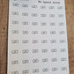 No Spend Icon Stickers for Planners, Calendars and Agendas | Finance Stickers