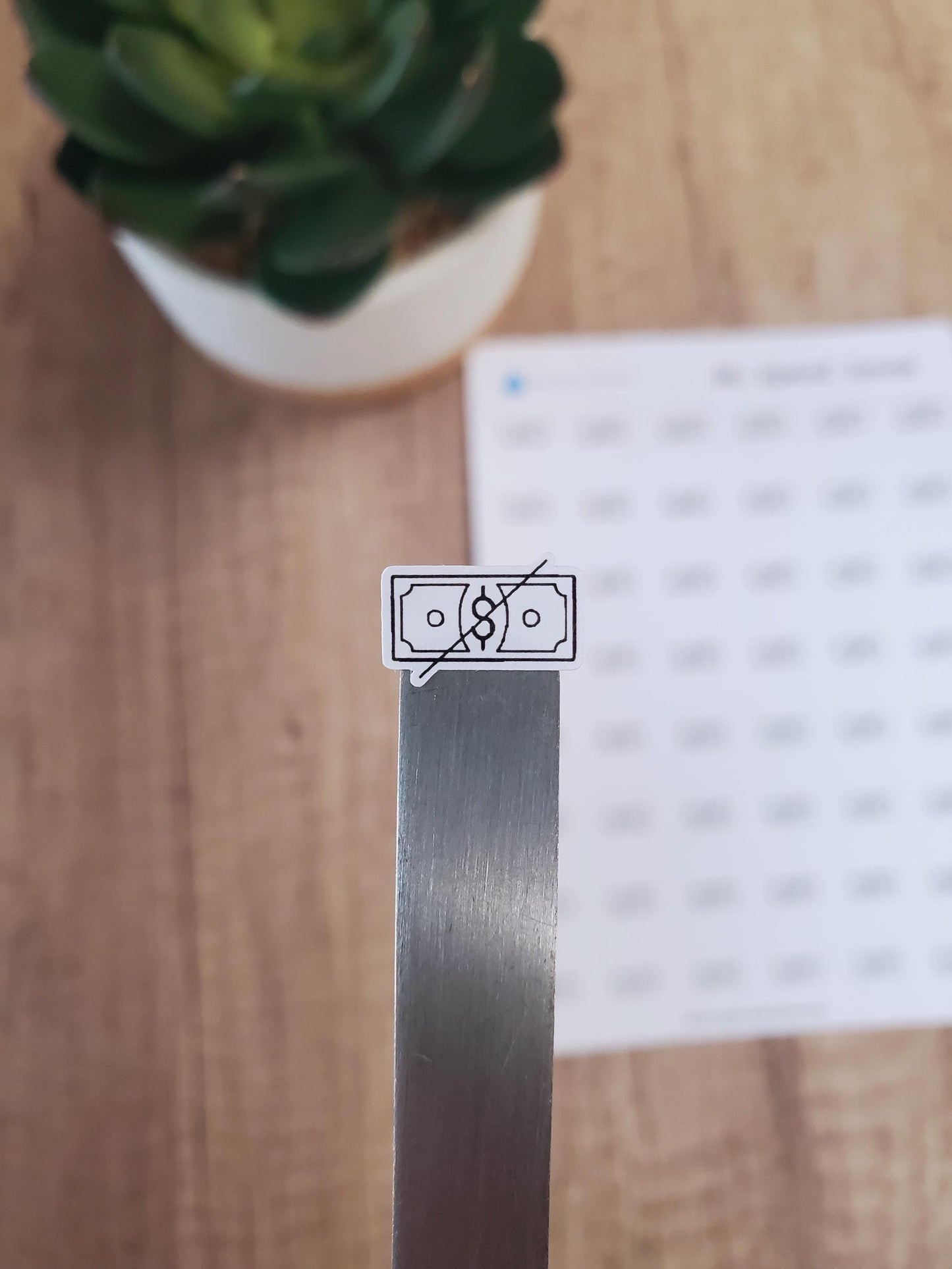 No Spend Icon Stickers for Planners, Calendars and Agendas | Finance Stickers