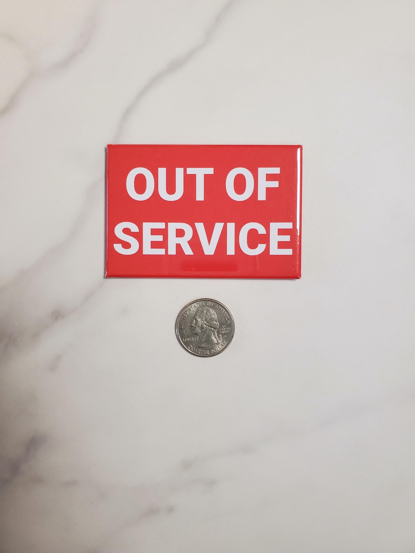 Out of Service Magnet | Horizontal 3" x 2"